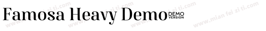 Famosa Heavy Demo字体转换